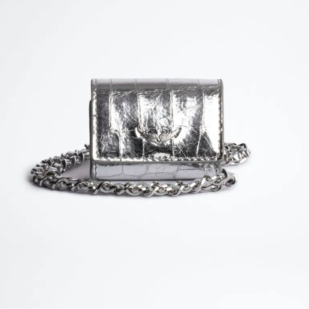 Zadig & Voltaire Leather Croco AirPod case